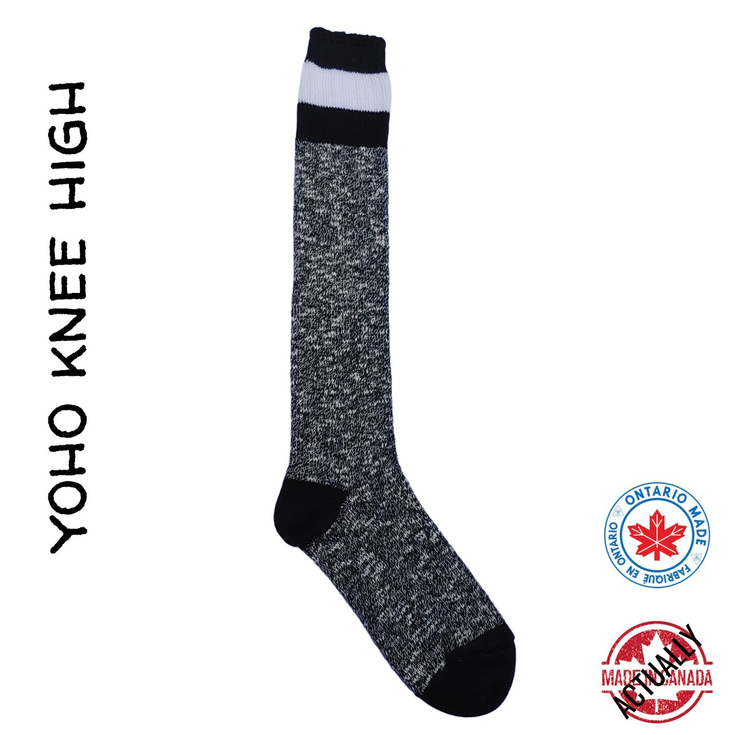 Yoho Knee High Sock - Black