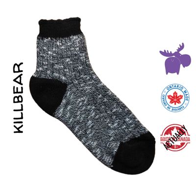 Killbear Quarter High Socks XL Size Actually Made in Canada