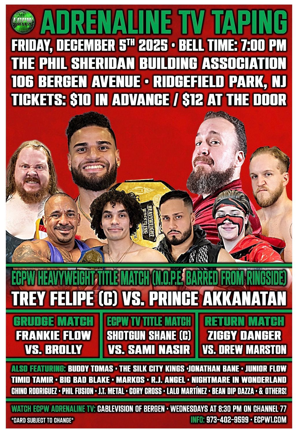 ECPW Adrenaline December TV Taping (12/5/2025)