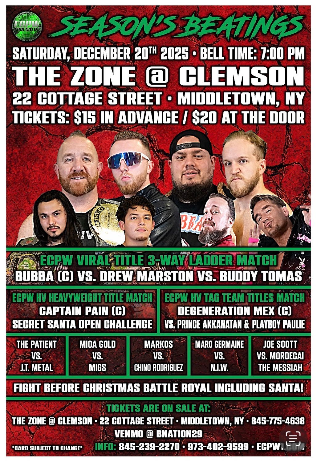 ECPW Season's Beatings (12/20/2025)