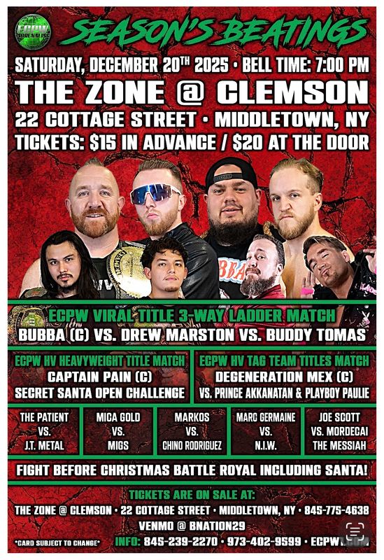 ECPW Season's Beatings (12/20/2025)