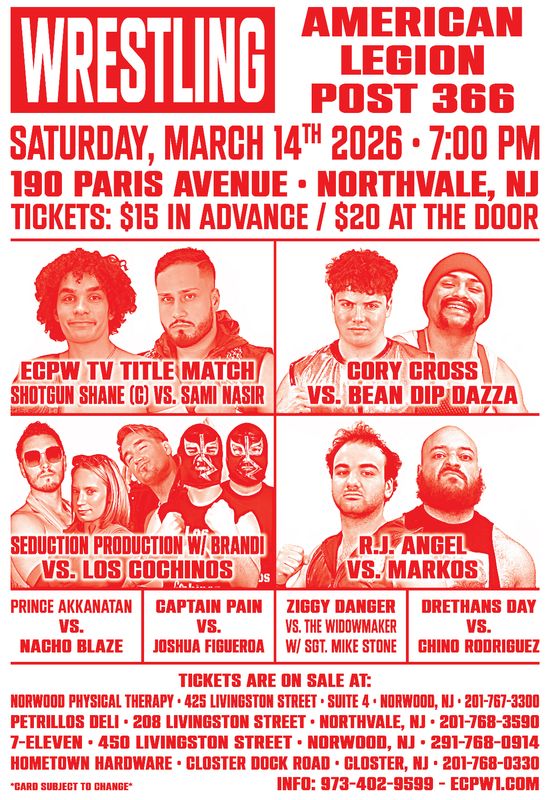 ECPW at American Legion Post 366 (3/14/2026)