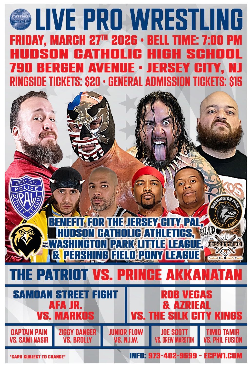 RINGSIDE ECPW at Hudson Catholic High School (3/27/2026)
