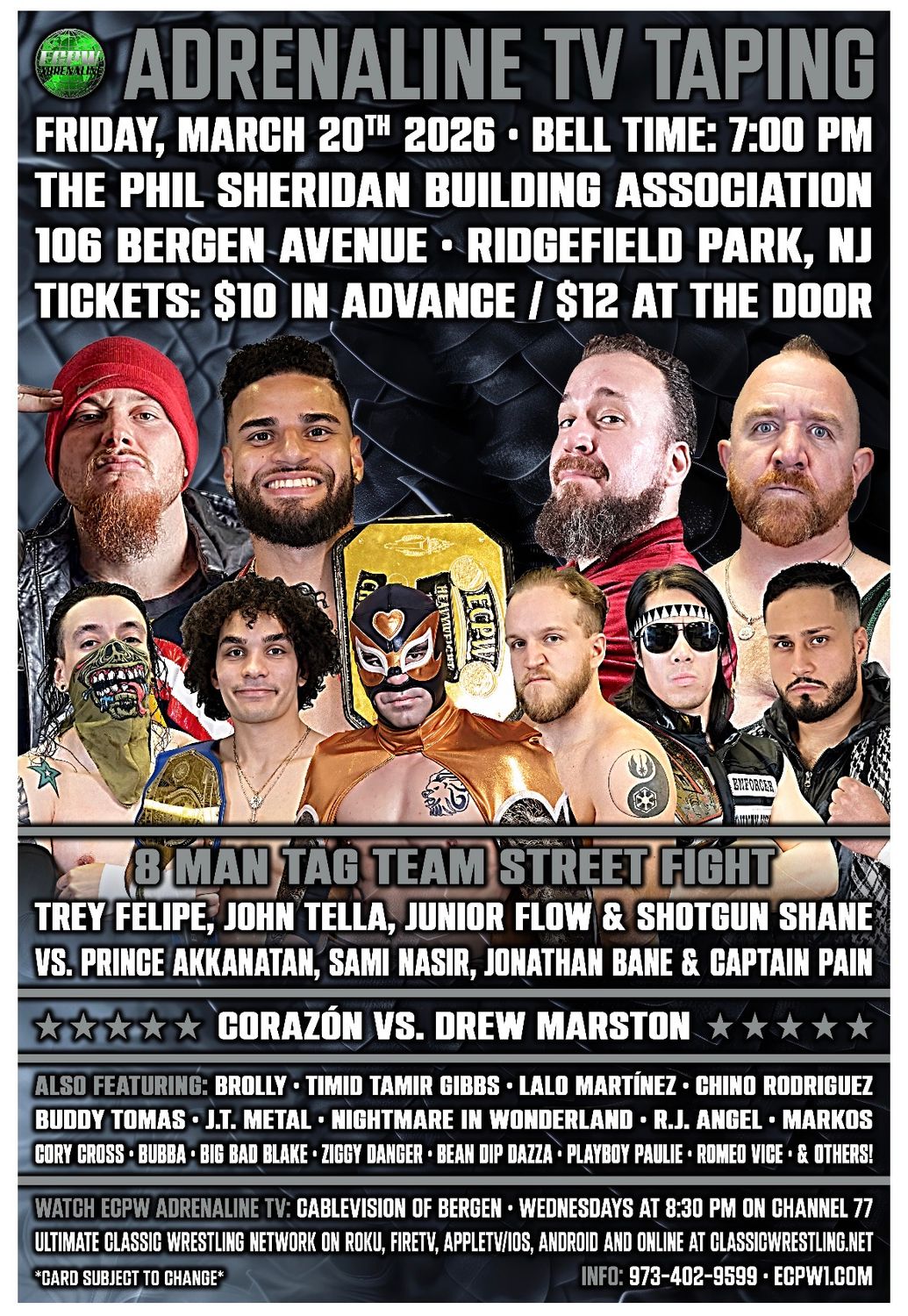 ECPW Adrenaline March TV Taping (3/20/2026)