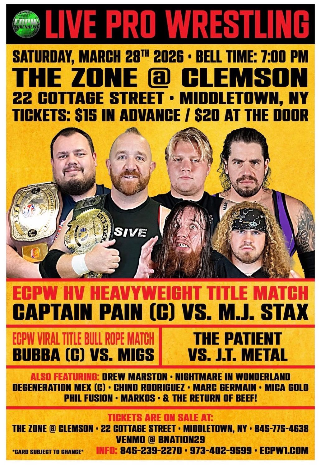 ECPW at The Zone @ Clemson (5/8/2026)