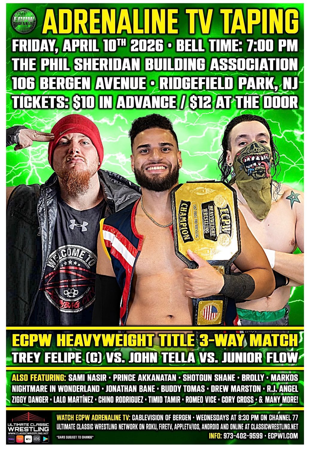 ECPW Adrenaline April TV Taping (4/10/2026)