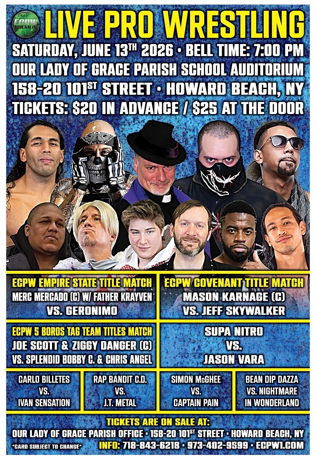 ECPW at Our Lady of Grace Parish School Aduitorium (6/13/2026)