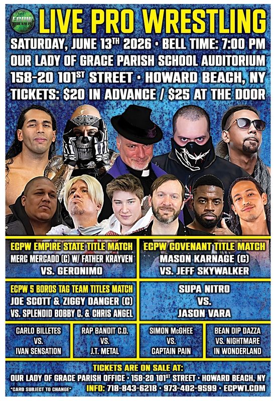 ECPW at Our Lady of Grace Parish School Aduitorium (6/13/2026)