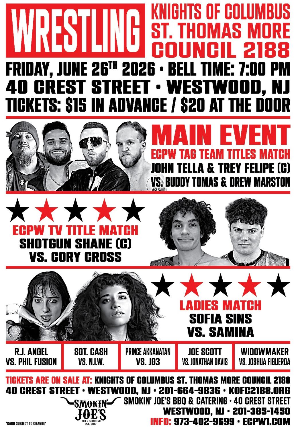 ECPW at Knights of Columbus St. Thomas More (6/26/2026)