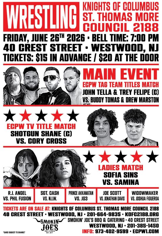 ECPW at Knights of Columbus St. Thomas More (6/26/2026)