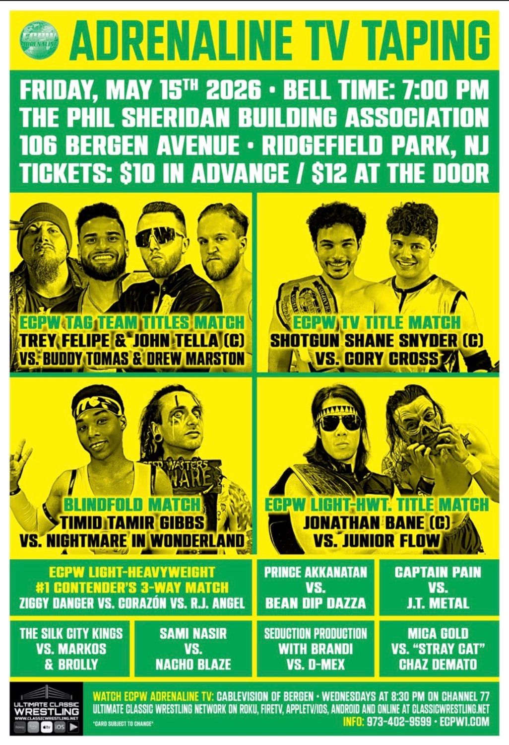 ECPW Adrenaline May TV Taping (5/15/2026)