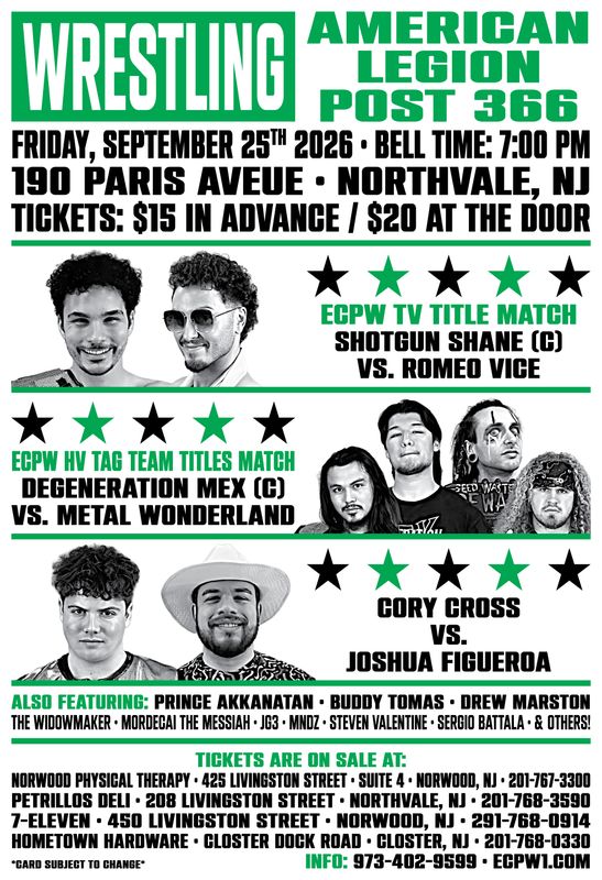 ECPW Northvale NJ 9-25-2026