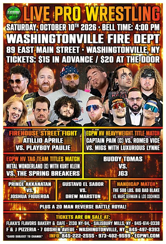 Washingtonville NY 10-10-2026