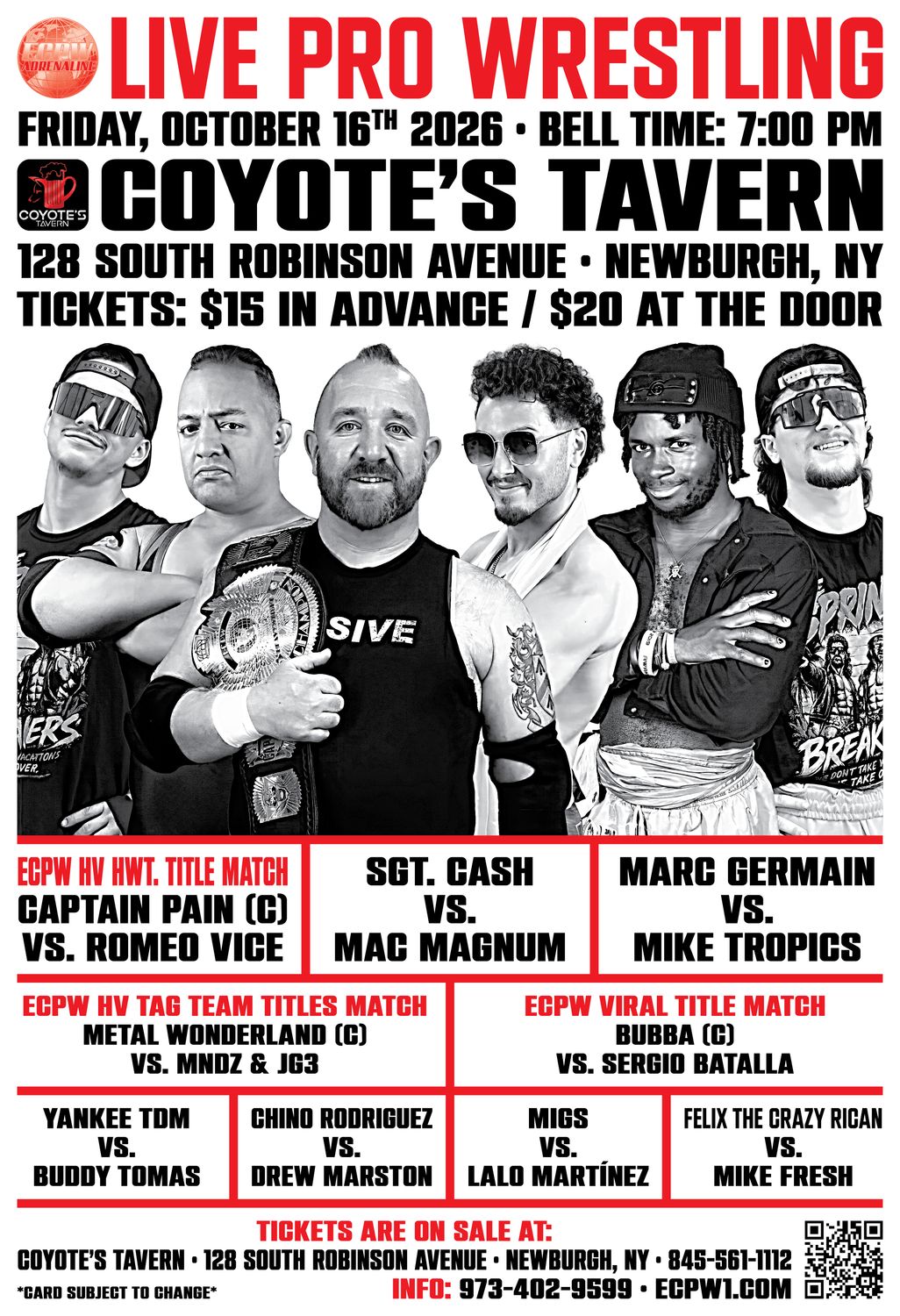 ECPW Newburgh NY 10-16-2026