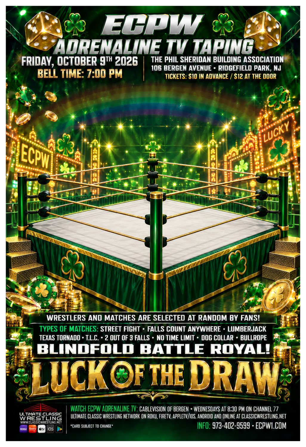 ECPW Adrenaline October 2026 TV Taping