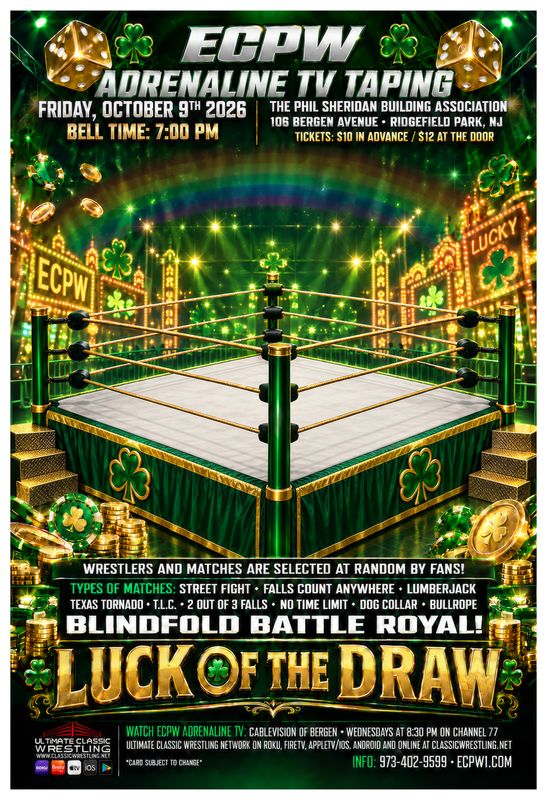 ECPW Adrenaline October 2026 TV Taping