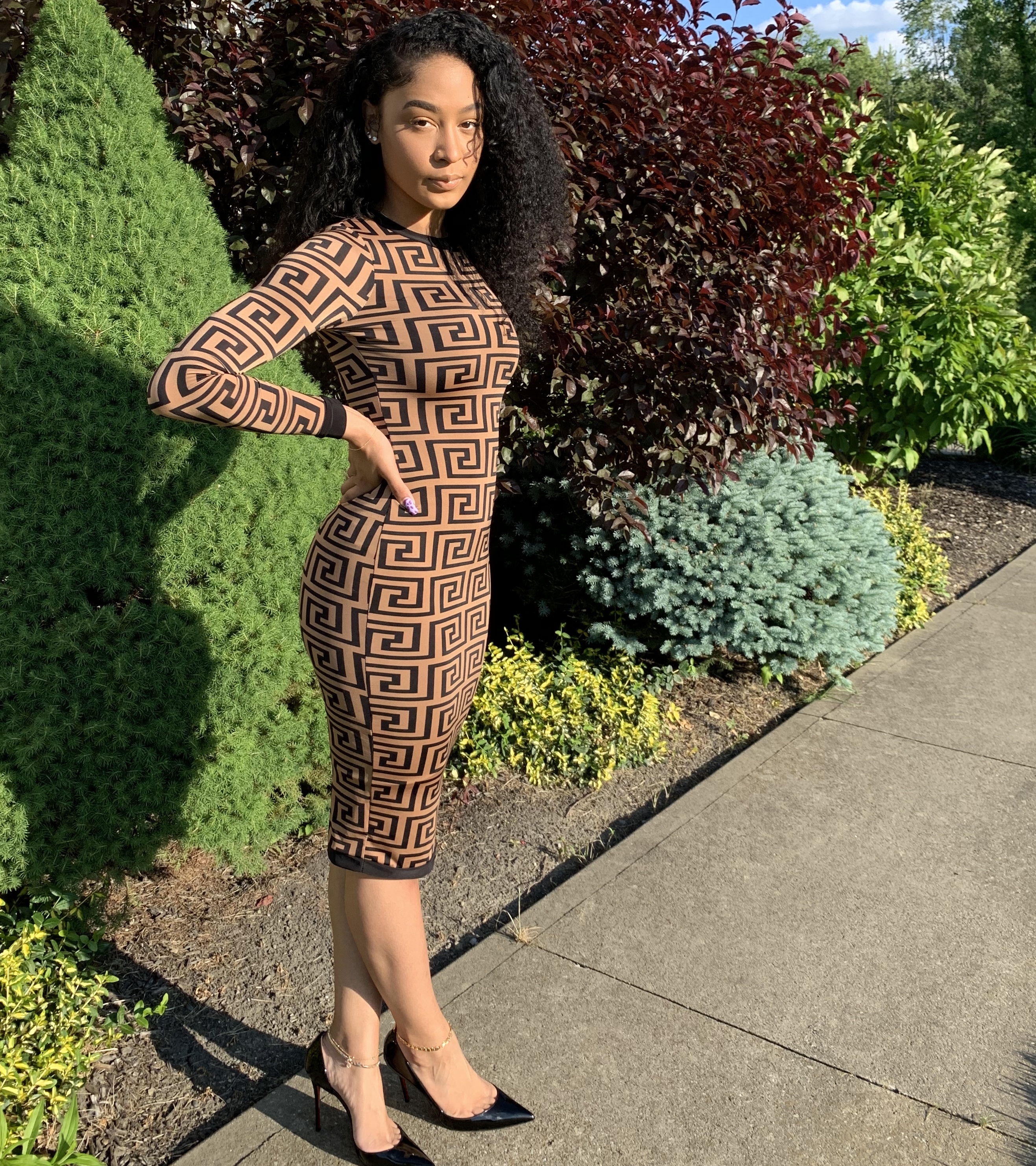 A-Maze Me Bodycon Dress