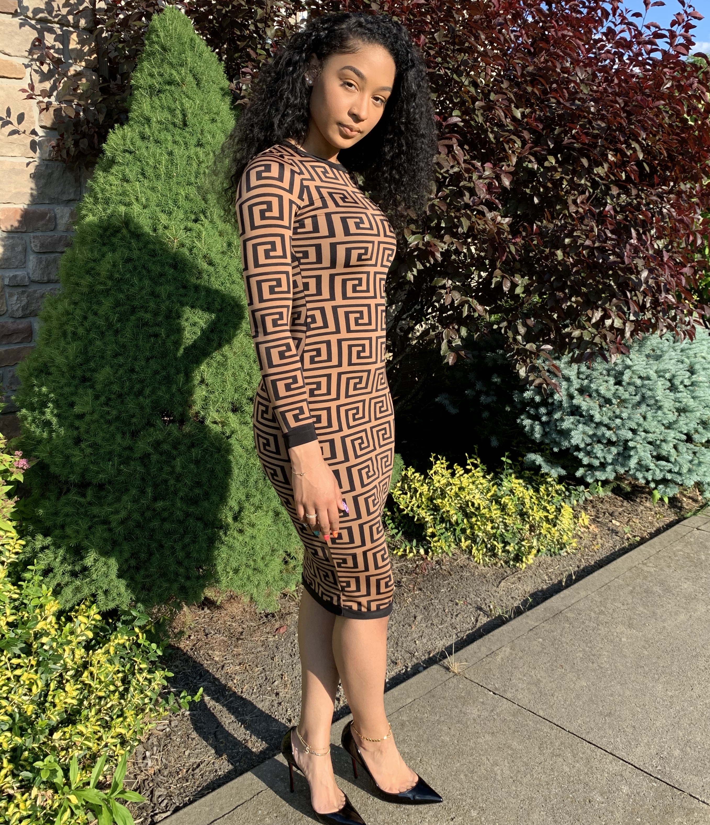 A-Maze Me Bodycon Dress