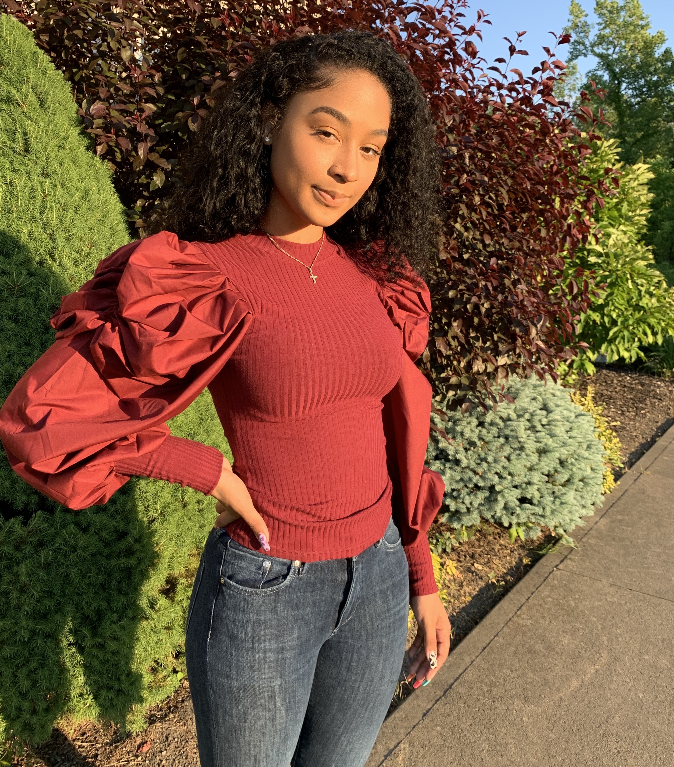 PSSSST Puff Sleeve Top