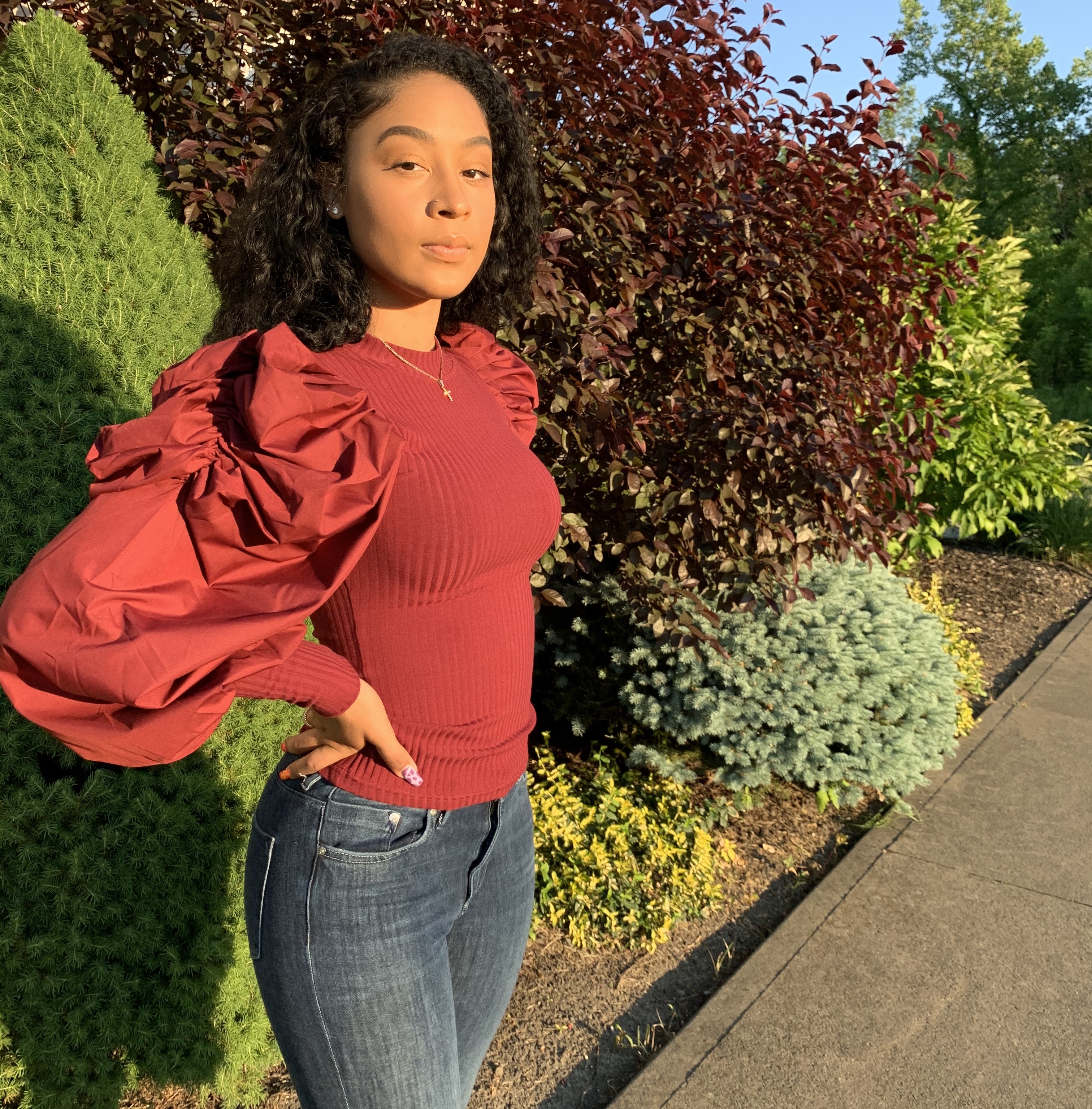 PSSSST Puff Sleeve Top