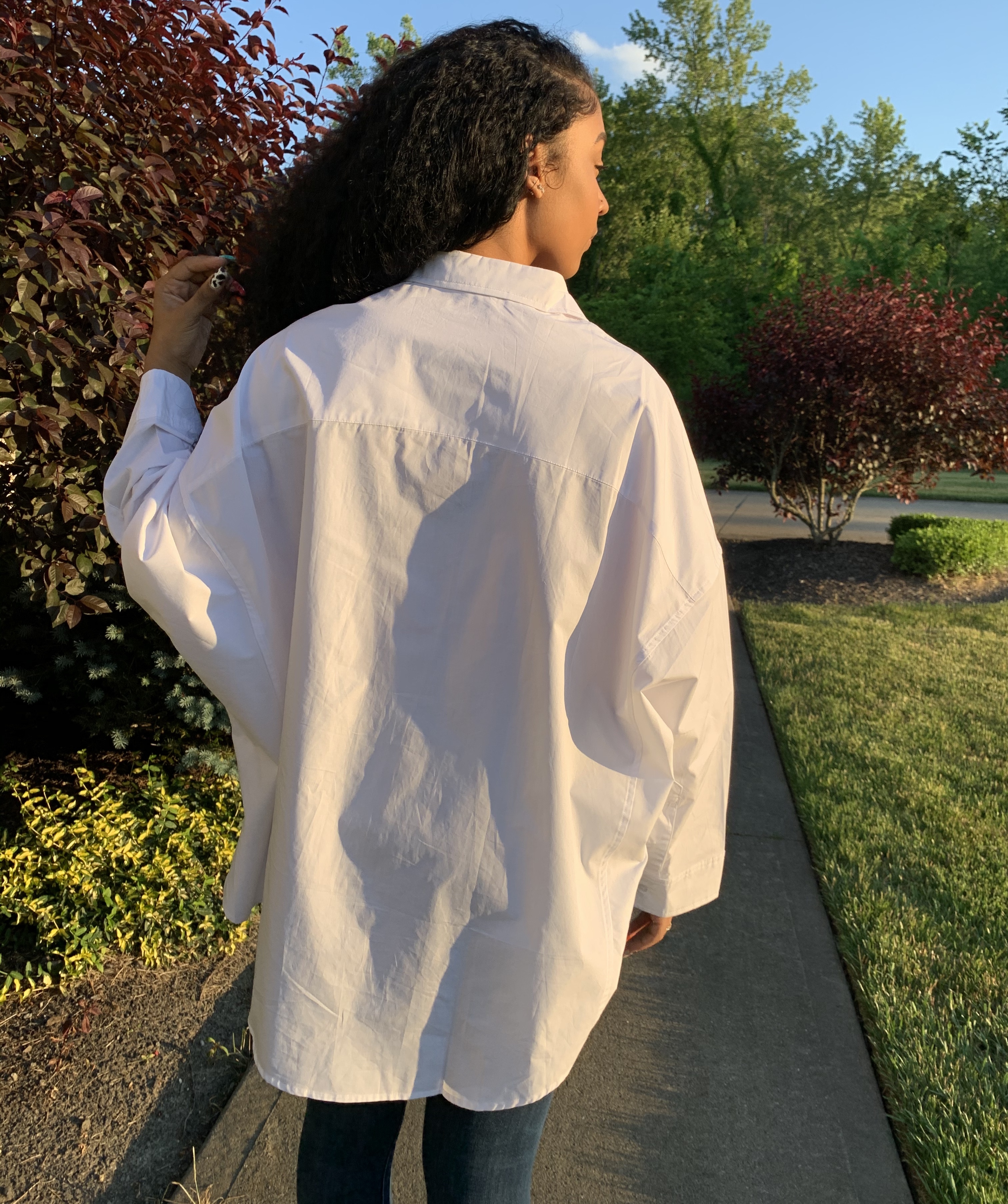 Boyfriend Oversized Button Up Top