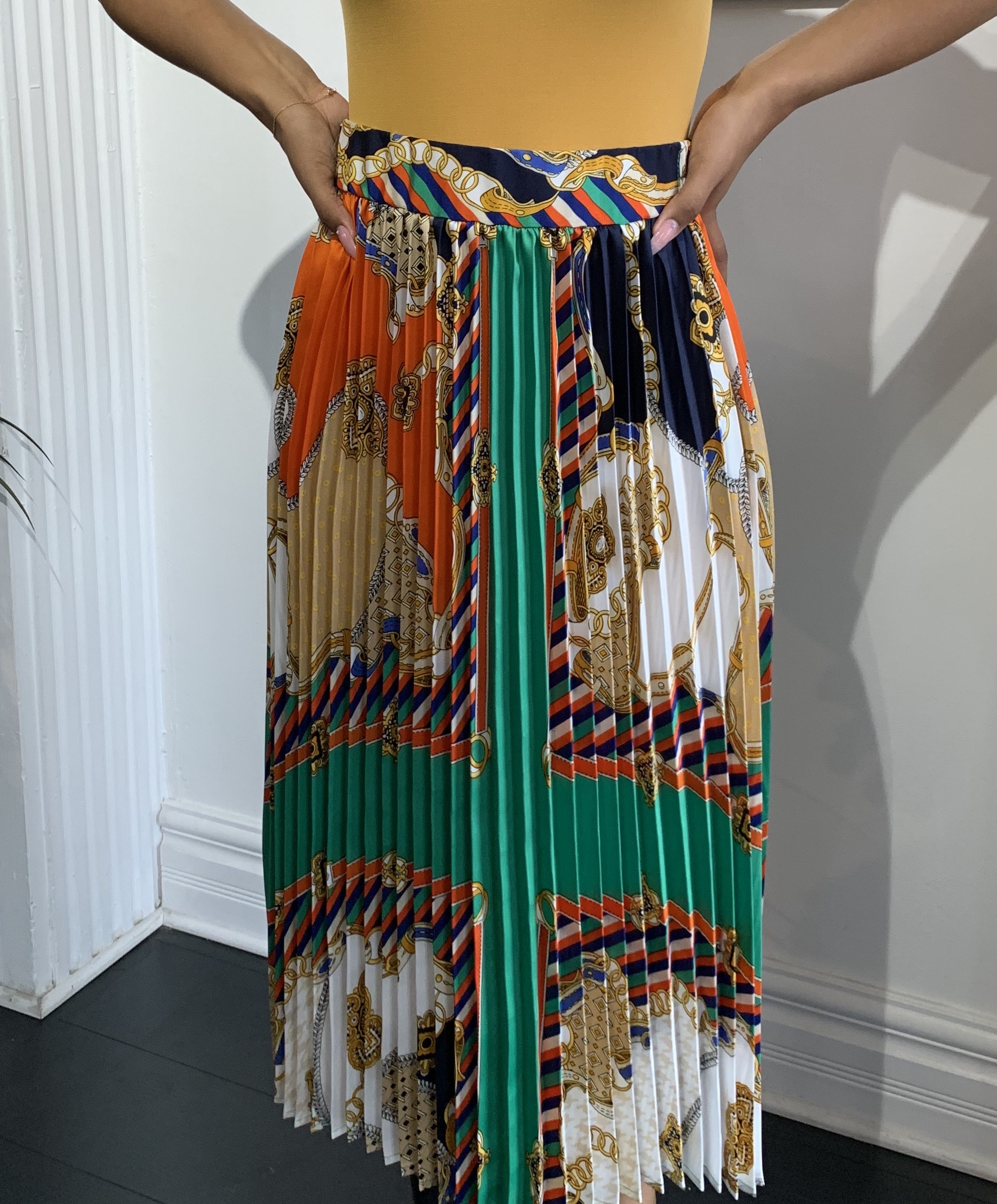 Brunch Anyone Pleated Skirt UPSK714-BRUNCHANYONE