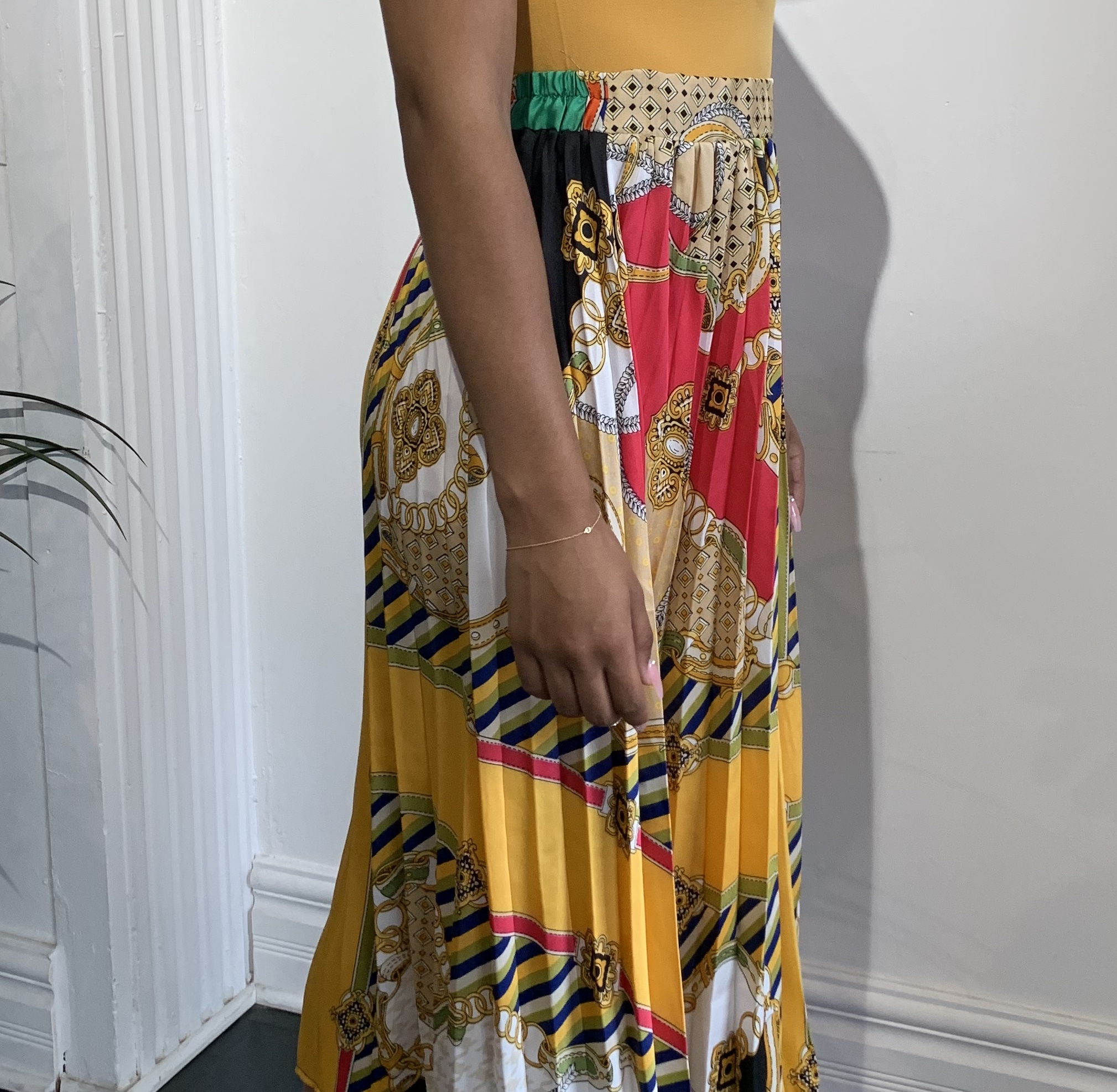 Brunch Anyone Pleated Skirt