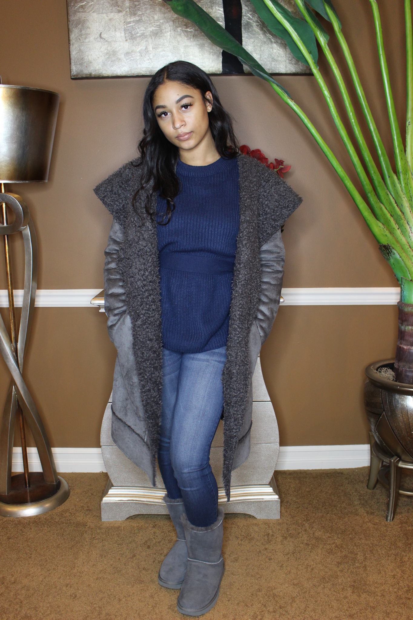 St. Cloud Faux Fur Lined Coat UPCT688-STCLOUD