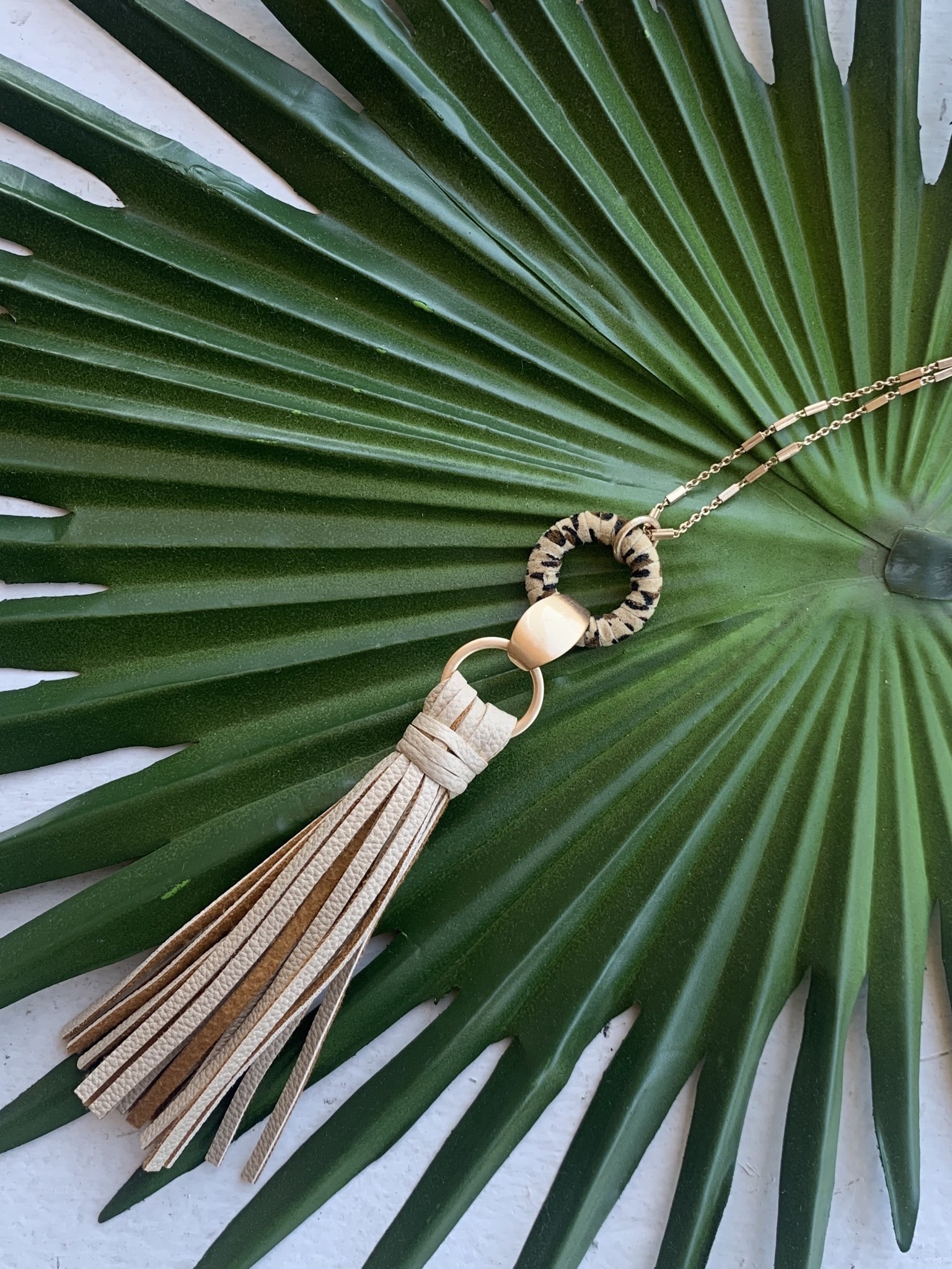 Toro Tassel Necklace-Cream UPAC0001-TORO-CREAM