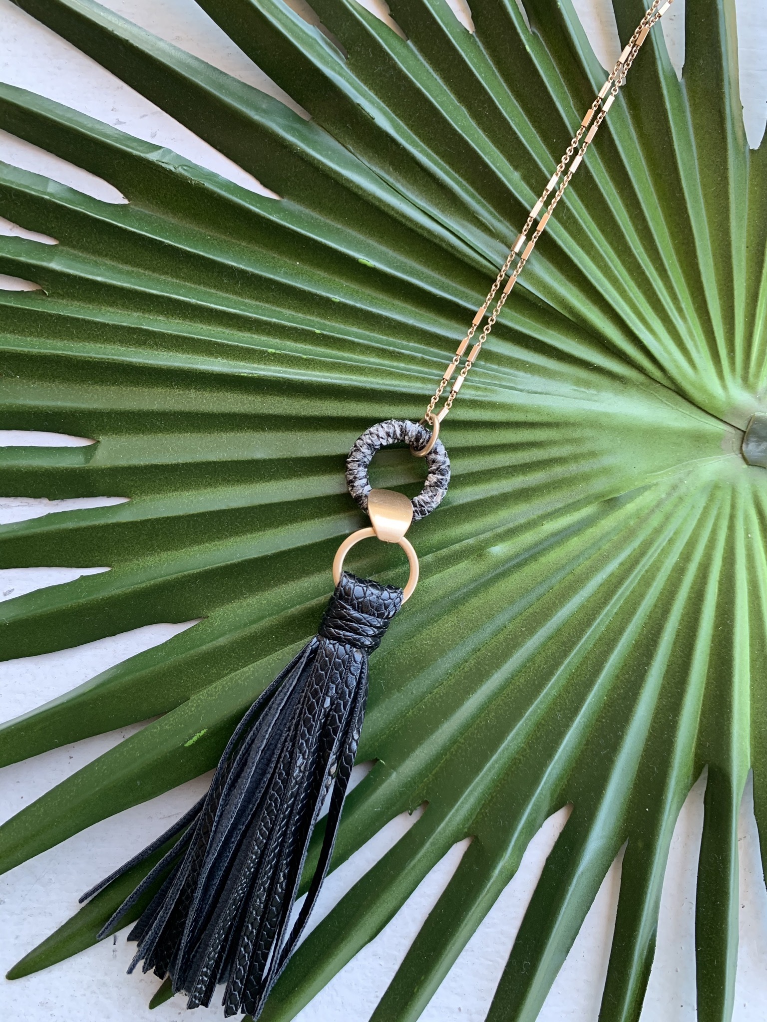 Toro Tassel Necklace-Black UPAC0001-TORO-BLACK