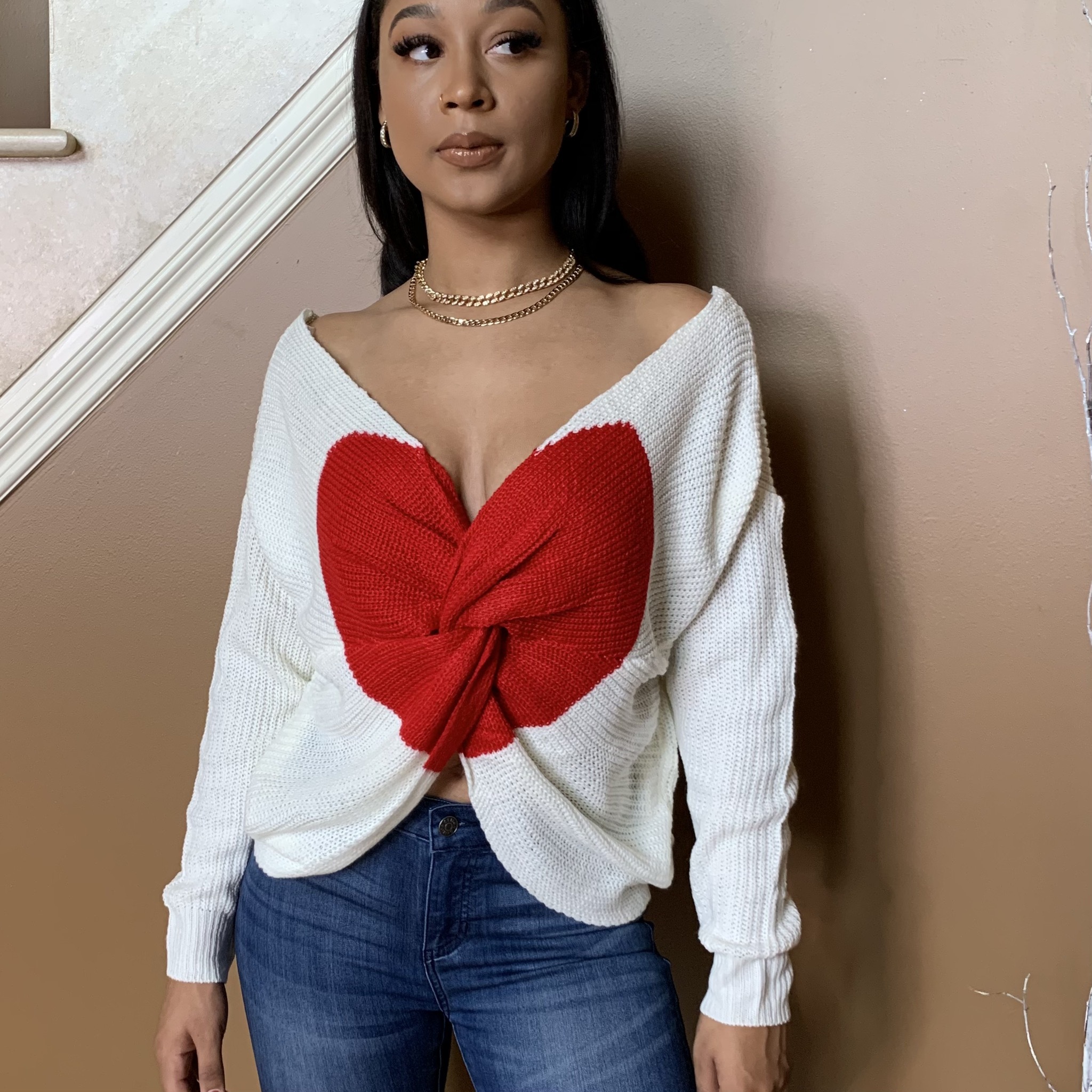 Two Hearts Sweater