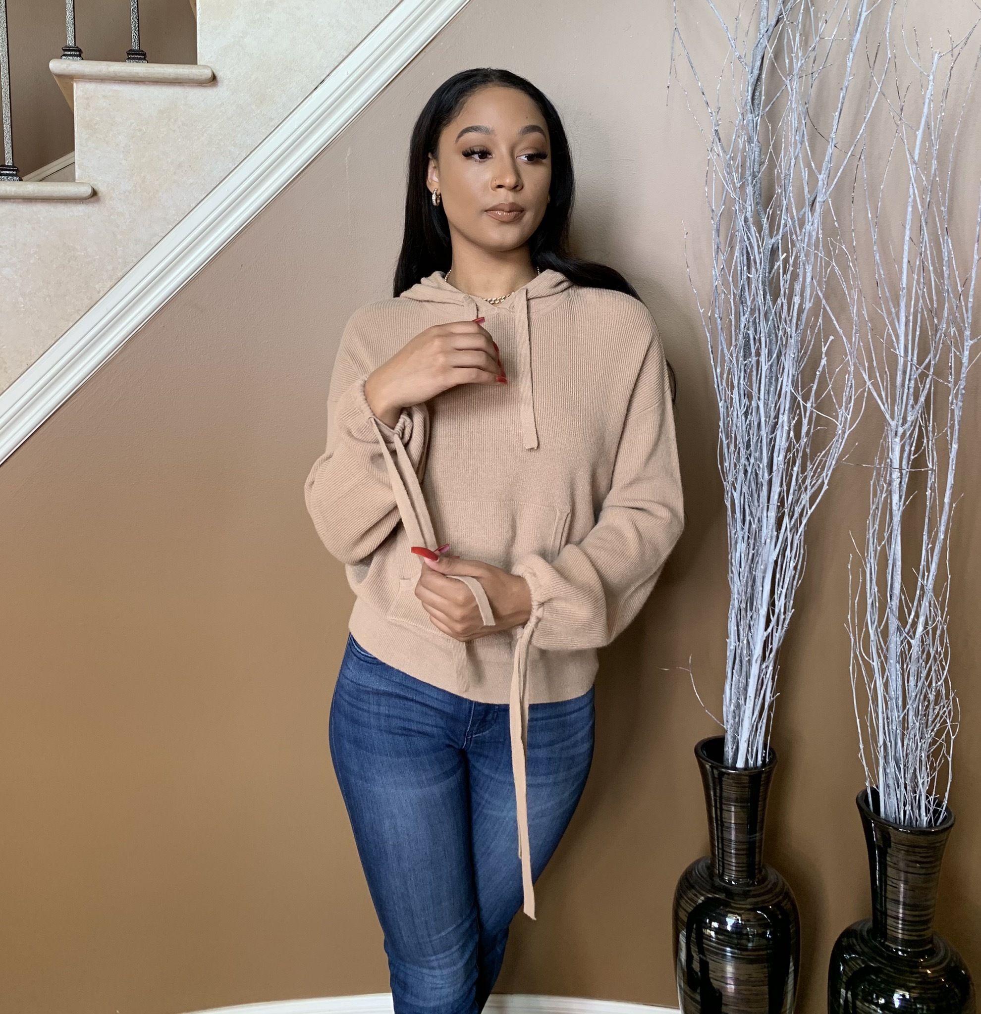 Vanilla Latte Hooded Sweater