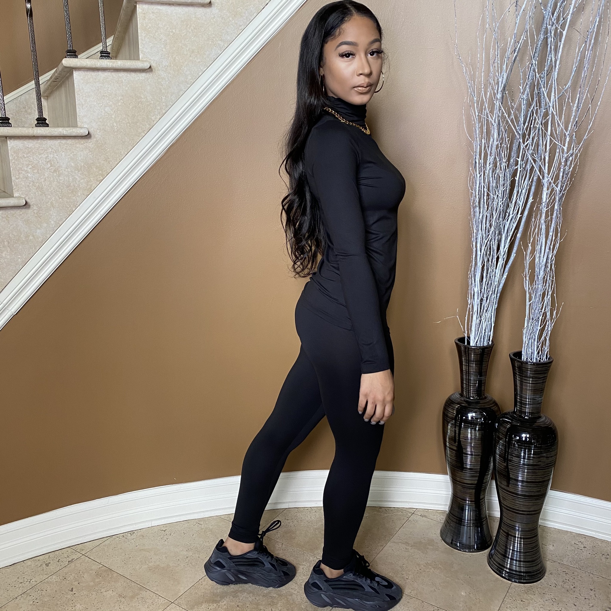 Light Work Two Piece Set-Black