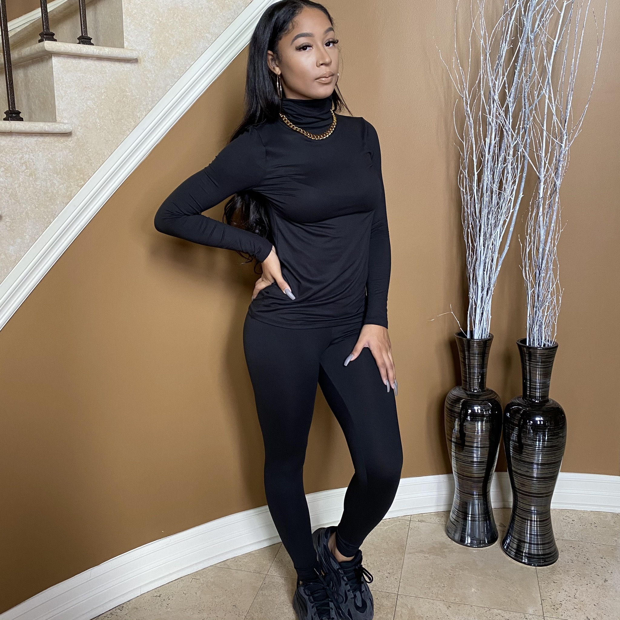 Light Work Two Piece Set-Black