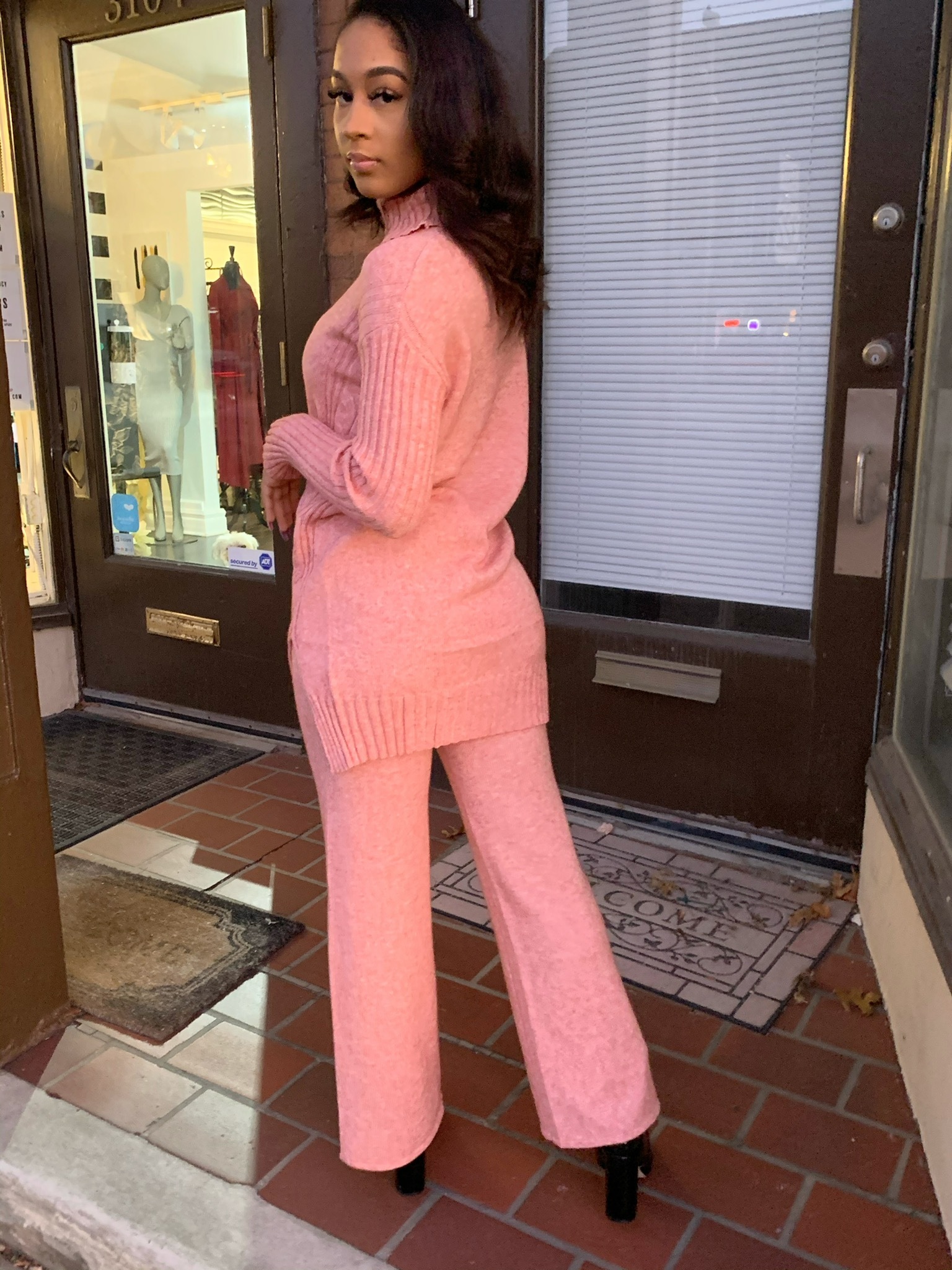 Pink Dreams Two Piece Sweater Set