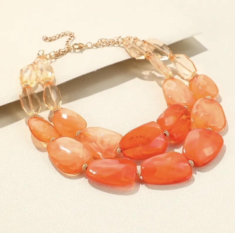 Baubles Necklace-Orange