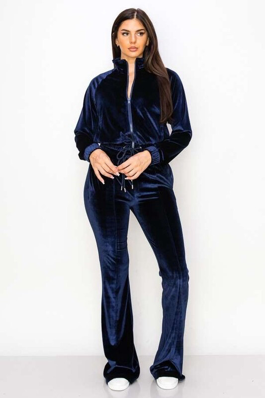 Midnight Blue Two Piece Pants Suit