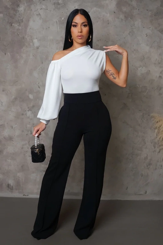 Miss Me Yet High Waist Pants-Black