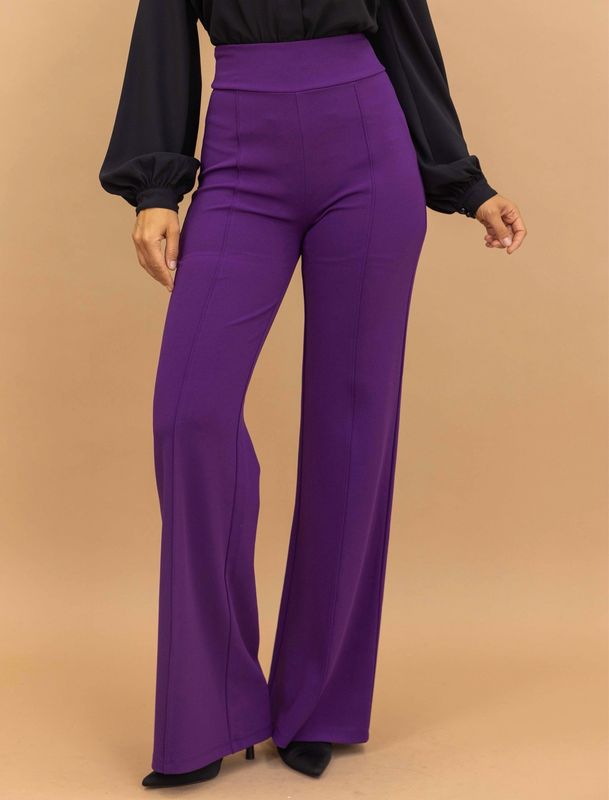 Miss Me Yet High Waist Pants-Purple