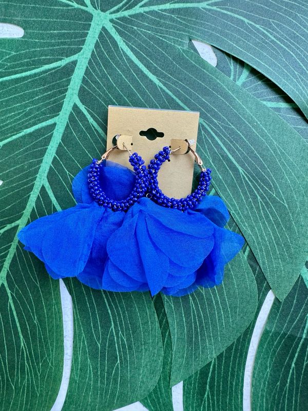 Lulu Earrings-Royal Blue