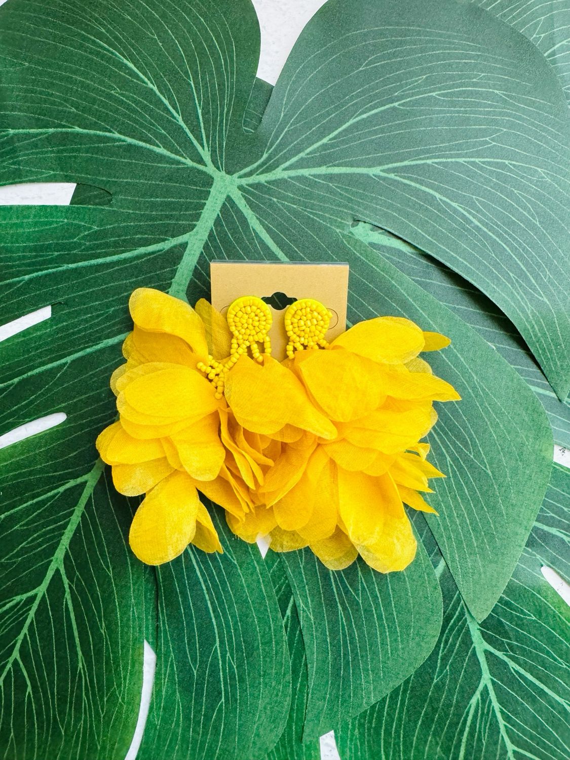 Maddie Earrings-Yellow