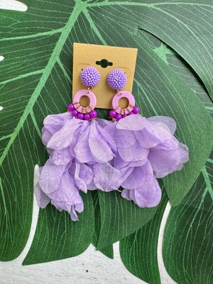 Selena Earrings-Lilac