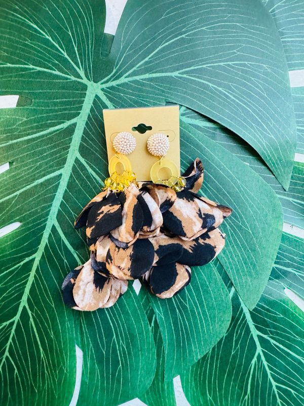 Selena Earrings-Cheetah