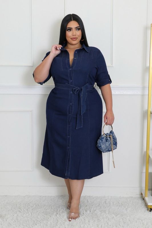 Mark My Word Denim Dress