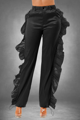 Little Miss Jazzy Ruffled Joggers