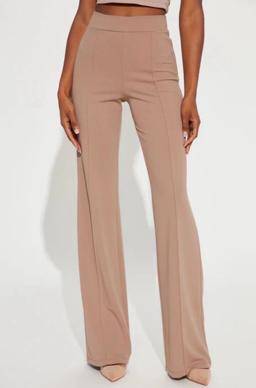 Miss Me Yet High Waist Pants-Taupe