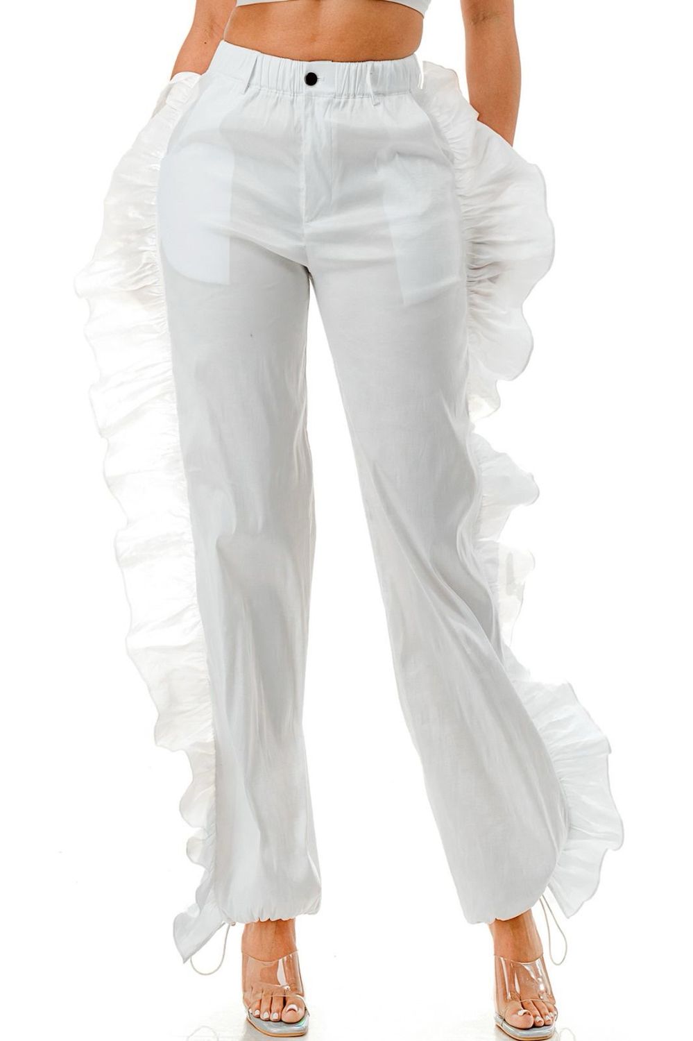 Little Miss Jazzy Jogger-White