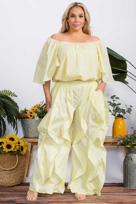 Canary Island Two Piece Set-Yellow