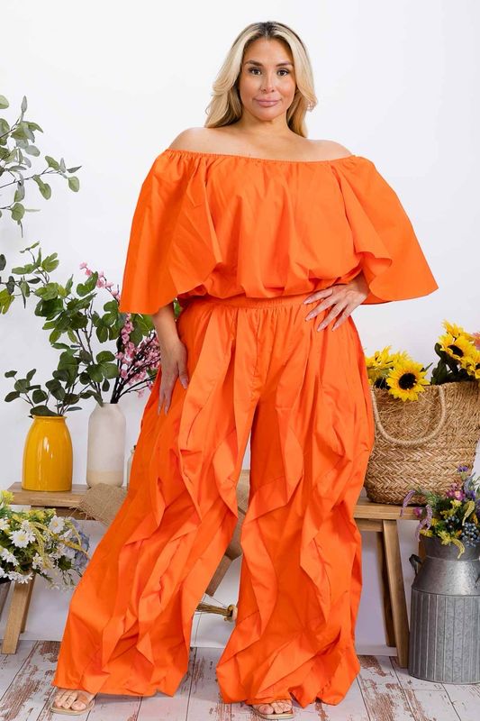 Canary Island Two Piece Set-Orange