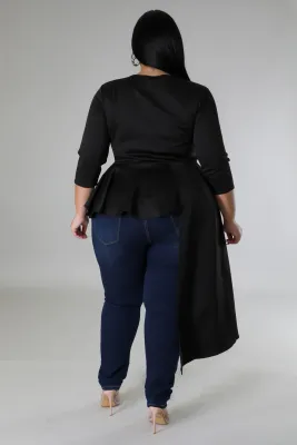 Casual Moments Top-Black